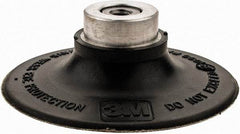 3M - 3" Diam Quick-Change Type R Disc Backing Pad - Medium Density, 18,000 RPM, Roloc TR Compatible - Exact Tool & Supply