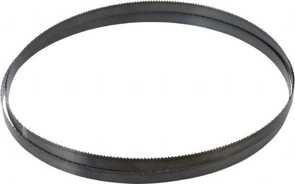 Starrett - 10 TPI, 7' 6" Long x 1/2" Wide x 0.025" Thick, Welded Band Saw Blade - Carbon Steel, Toothed Edge, Raker Tooth Set, Flexible Back, Contour Cutting - Exact Tool & Supply