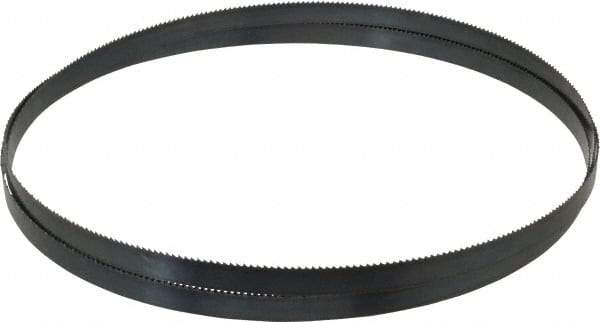 Starrett - 10 TPI, 8' Long x 1/2" Wide x 0.025" Thick, Welded Band Saw Blade - Carbon Steel, Toothed Edge, Raker Tooth Set, Flexible Back, Contour Cutting - Exact Tool & Supply