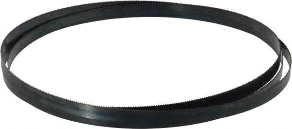 Starrett - 14 TPI, 8' Long x 1/2" Wide x 0.025" Thick, Welded Band Saw Blade - Carbon Steel, Toothed Edge, Raker Tooth Set, Flexible Back, Contour Cutting - Exact Tool & Supply