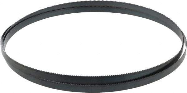 Starrett - 10 TPI, 8' 9" Long x 1/2" Wide x 0.025" Thick, Welded Band Saw Blade - Carbon Steel, Toothed Edge, Raker Tooth Set, Flexible Back, Contour Cutting - Exact Tool & Supply