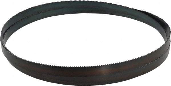Starrett - 8 TPI, 10' Long x 3/4" Wide x 0.032" Thick, Welded Band Saw Blade - Carbon Steel, Toothed Edge, Raker Tooth Set, Flexible Back, Contour Cutting - Exact Tool & Supply