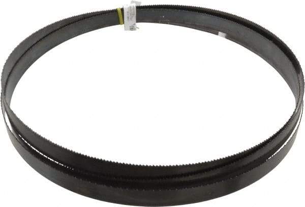 Starrett - 8/S TPI, 11' 6" Long x 1" Wide x 0.035" Thick, Welded Band Saw Blade - Carbon Steel, Toothed Edge, Raker Tooth Set, Flexible Back, Contour Cutting - Exact Tool & Supply