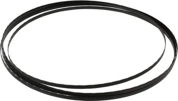 Starrett - 18/W TPI, 12' 6" Long x 1/4" Wide x 0.025" Thick, Welded Band Saw Blade - Carbon Steel, Toothed Edge, Wavy Tooth Set, Flexible Back, Contour Cutting - Exact Tool & Supply