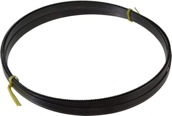 Starrett - 10/S TPI, 19' 6" Long x 5/8" Wide x 0.032" Thick, Welded Band Saw Blade - Carbon Steel, Toothed Edge, Raker Tooth Set, Flexible Back, Contour Cutting - Exact Tool & Supply
