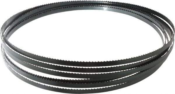 Starrett - 6 TPI, 20' 3" Long x 3/8" Wide x 0.025" Thick, Welded Band Saw Blade - Carbon Steel, Toothed Edge, Raker Tooth Set, Flexible Back, Contour Cutting - Exact Tool & Supply