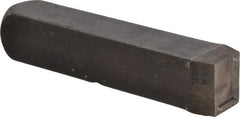 Made in USA - Letter L Machine Made Individual Steel Stamp - 1/2" Character - Exact Tool & Supply