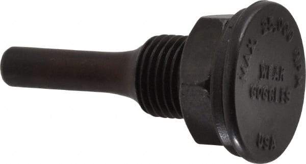 Weiler - 1/2" Arbor Hole to 1/4" Shank Diam Drive Arbor - For 3" Small Diam Wheel Brushes - Exact Tool & Supply