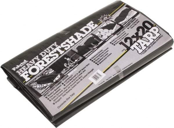Value Collection - 20' Long x 12' Wide Polyethylene Tarp & Dust Cover - Green, 9 to 10 mil Thickness - Exact Tool & Supply