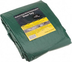 Value Collection - 30' Long x 20' Wide Polyethylene Tarp & Dust Cover - Green, 9 to 10 mil Thickness - Exact Tool & Supply