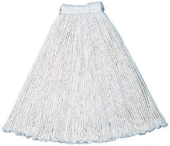 Rubbermaid - 1" White Head Band, Large Cotton #24 Size Cut End Mop Head - 4 Ply, Side Loading Connection, Use for General Purpose - Exact Tool & Supply