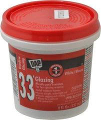 DAP - 8 oz Glazing Compound - White - Exact Tool & Supply