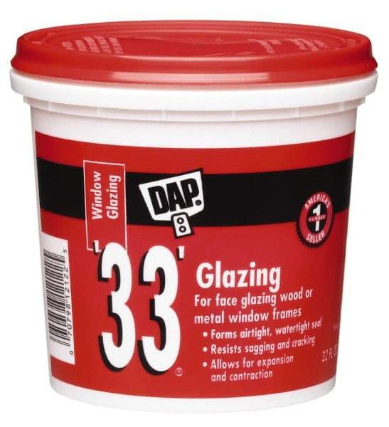 DAP - 32 oz Glazing Compound - White - Exact Tool & Supply