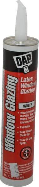 DAP - 10.1 oz Glazing Compound - White, Latex - Exact Tool & Supply