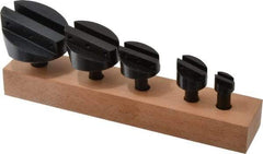 Interstate - 5 Piece, 1/2 and 5/8" Shank Diam, 3/4" to 2-1/2" Max Head Diam, Straight Shank, Fly Cutter Set - 1 Bit Per Cutter, 3/16 to 1/2" Tool Bit, Multiple Head Diams - Exact Tool & Supply