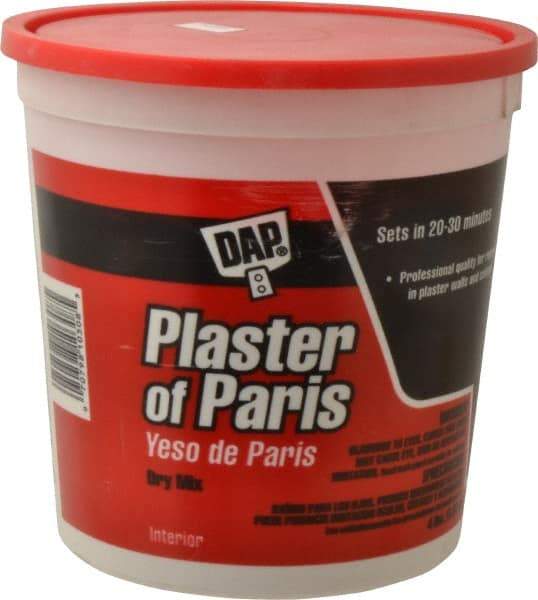 DAP - 4 Lb Drywall/Plaster Repair - White, Plaster of Paris - Exact Tool & Supply