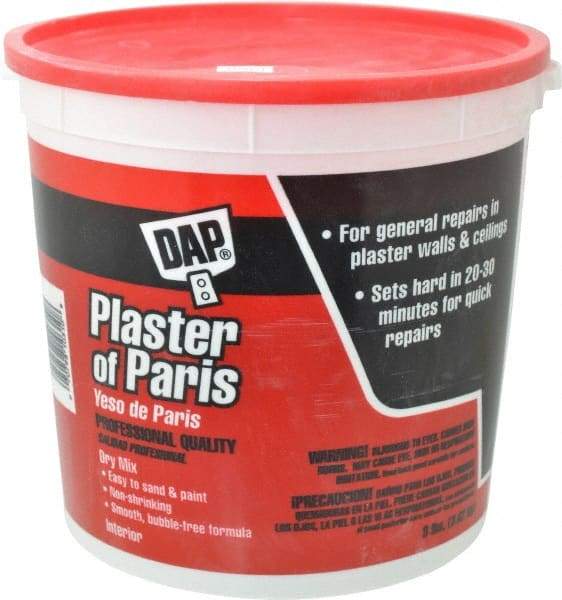 DAP - 8 Lb Drywall/Plaster Repair - White, Plaster of Paris - Exact Tool & Supply