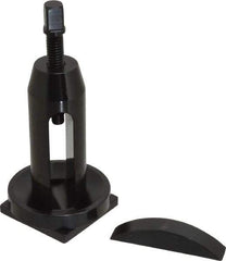 Value Collection - 12 and Under Inch Lathe Swing, Rocker Tool Post - 2-1/2 x 1/2 Inch Opening, 3-1/4 Inch Overall Height, 2 x 2 x 1/4 Inch Plate - Exact Tool & Supply
