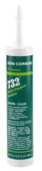 Dow Corning - 10.1 oz Cartridge Gray RTV Silicone Joint Sealant - -76 to 356°F Operating Temp, 20 min Tack Free Dry Time, 24 hr Full Cure Time, Series 732 - Exact Tool & Supply