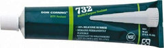 Dow Corning - 3 oz Tube Clear RTV Silicone Joint Sealant - -76 to 356°F Operating Temp, 20 min Tack Free Dry Time, 24 hr Full Cure Time, Series 732 - Exact Tool & Supply