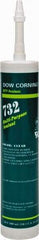 Dow Corning - 10.3 oz Cartridge Clear RTV Silicone Joint Sealant - -76 to 356°F Operating Temp, 20 min Tack Free Dry Time, 24 hr Full Cure Time, Series 732 - Exact Tool & Supply