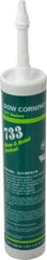 Dow Corning - 10.1 oz Cartridge Silver RTV Silicone Joint Sealant - -70 to 350°F Operating Temp, 15 min Tack Free Dry Time, 24 hr Full Cure Time, Series 733 - Exact Tool & Supply