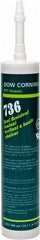 Dow Corning - 10.1 oz Cartridge Red RTV Silicone Joint Sealant - -85 to 500°F Operating Temp, 17 min Tack Free Dry Time, 24 hr Full Cure Time, Series 736 - Exact Tool & Supply