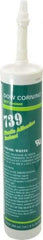 Dow Corning - 10.1 oz Cartridge White RTV Silicone Joint Sealant - -49 to 392°F Operating Temp, 75 min Tack Free Dry Time, 24 to 72 hr Full Cure Time, Series 739 - Exact Tool & Supply