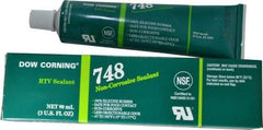 Dow Corning - 3 oz Tube Off-White RTV Silicone Joint Sealant - -67 to 350°F Operating Temp, 30 min Tack Free Dry Time, 36 hr Full Cure Time, Series 748 - Exact Tool & Supply