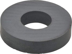 Mag-Mate - 1.203" ID x 2.8" OD Ceramic Ring Magnet - 0.59" Thick, 350°F Max Operating Temp - Exact Tool & Supply