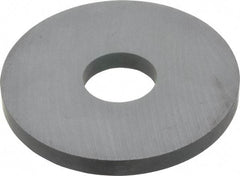 Mag-Mate - 0.875" ID x 2.875" OD Ceramic Ring Magnet - 0.25" Thick, 350°F Max Operating Temp - Exact Tool & Supply