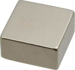 Eclipse - 43.9 Lb Max Holding Capacity Neodymium Rare Earth Block Magnet - 1" Long x 1" Wide x 1/2" High, 248°F Max Operating Temp - Exact Tool & Supply
