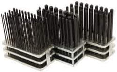 Value Collection - 114 Piece Transfer Punch Set - 3/32 to 17/32" Round Shank - Exact Tool & Supply
