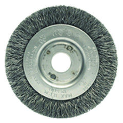 ‎3″ Diameter-3/8″-1/2″ Arbor Hole - Crimped Steel Wire Straight Wheel - Exact Tool & Supply