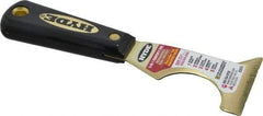 Hyde Tools - 2-1/2" Wide Brass Taping Knife - Stiff, Nylon Handle, 7-1/4" OAL - Exact Tool & Supply