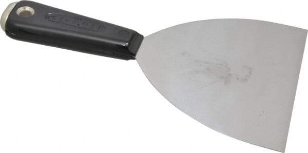Hyde Tools - 5" Wide Carbon Steel Taping Knife - Flexible, Hammerhead Nylon Handle, 8-3/8" OAL - Exact Tool & Supply