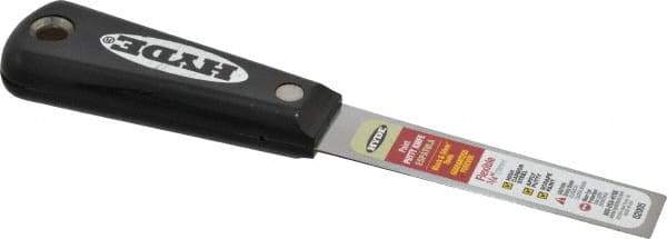 Hyde Tools - 3/4" Wide Steel Putty Knife - Flexible, Nylon Handle, 7-1/2" OAL - Exact Tool & Supply