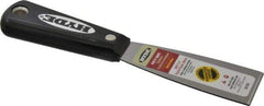 Hyde Tools - 1-1/2" Wide Steel Putty Knife - Stiff, Nylon Handle, 7-3/4" OAL - Exact Tool & Supply