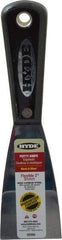 Hyde Tools - 2" Wide Steel Putty Knife - Flexible, Nylon Handle, 7-3/4" OAL - Exact Tool & Supply