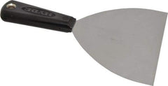 Hyde Tools - 6" Wide Carbon Steel Taping Knife - Flexible, Nylon Handle, 8-1/4" OAL - Exact Tool & Supply