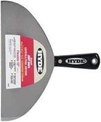 Hyde Tools - 10" Wide Carbon Steel Taping Knife - Flexible, Nylon Handle, 8-1/4" OAL - Exact Tool & Supply