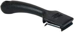 Hyde Tools - Carbon Steel 4-Edge Scraper - 1-1/2" Blade Width, 7-1/2" Long Plastic Handle - Exact Tool & Supply