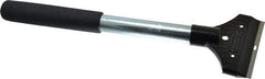 Hyde Tools - Carbon Steel 1-Edge Scraper - 3-1/4" Blade Width, 11" Long Tubular Metal Handle - Exact Tool & Supply