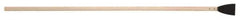 Hyde Tools - Stiff Carbon Steel Bent Scraper - 3" Blade Width, 55" Long Hardwood Handle - Exact Tool & Supply