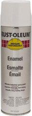 Rust-Oleum - White, 15 oz Net Fill, Gloss, Enamel Spray Paint - 14 Sq Ft per Can, 15 oz Container, Use on Rust Proof Paint - Exact Tool & Supply