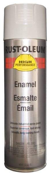 Rust-Oleum - Light Machinery Gray, 15 oz Net Fill, Gloss, Enamel Spray Paint - 14 Sq Ft per Can, 15 oz Container, Use on Rust Proof Paint - Exact Tool & Supply