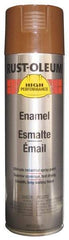 Rust-Oleum - Chestnut Brown, 15 oz Net Fill, Gloss, Enamel Spray Paint - 14 Sq Ft per Can, 15 oz Container, Use on Rust Proof Paint - Exact Tool & Supply