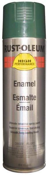 Rust-Oleum - Dark Green, 15 oz Net Fill, Gloss, Enamel Spray Paint - 14 Sq Ft per Can, 15 oz Container, Use on Rust Proof Paint - Exact Tool & Supply