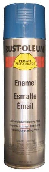 Rust-Oleum - Deep Blue, 15 oz Net Fill, Gloss, Enamel Spray Paint - 14 Sq Ft per Can, 15 oz Container, Use on Rust Proof Paint - Exact Tool & Supply