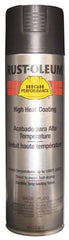 Rust-Oleum - Black, 15 oz Net Fill, Flat, High-Heat Spray Paint - 14 Sq Ft per Can, 15 oz Container - Exact Tool & Supply